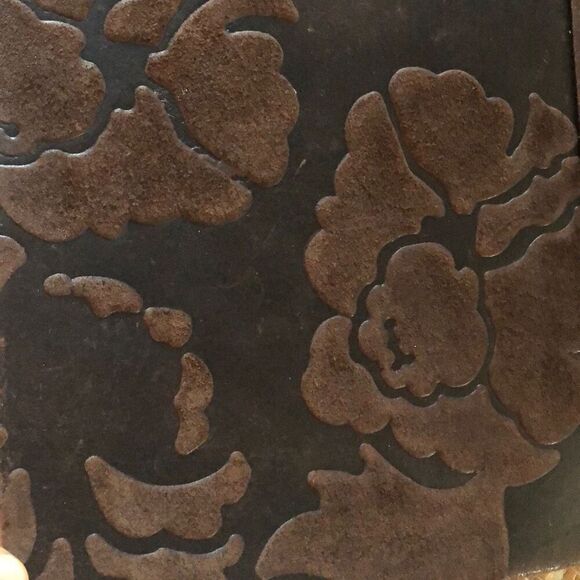 Levenger  Made in Italy large rustic leather embossed journal blank pages brown - Picture 3 of 8